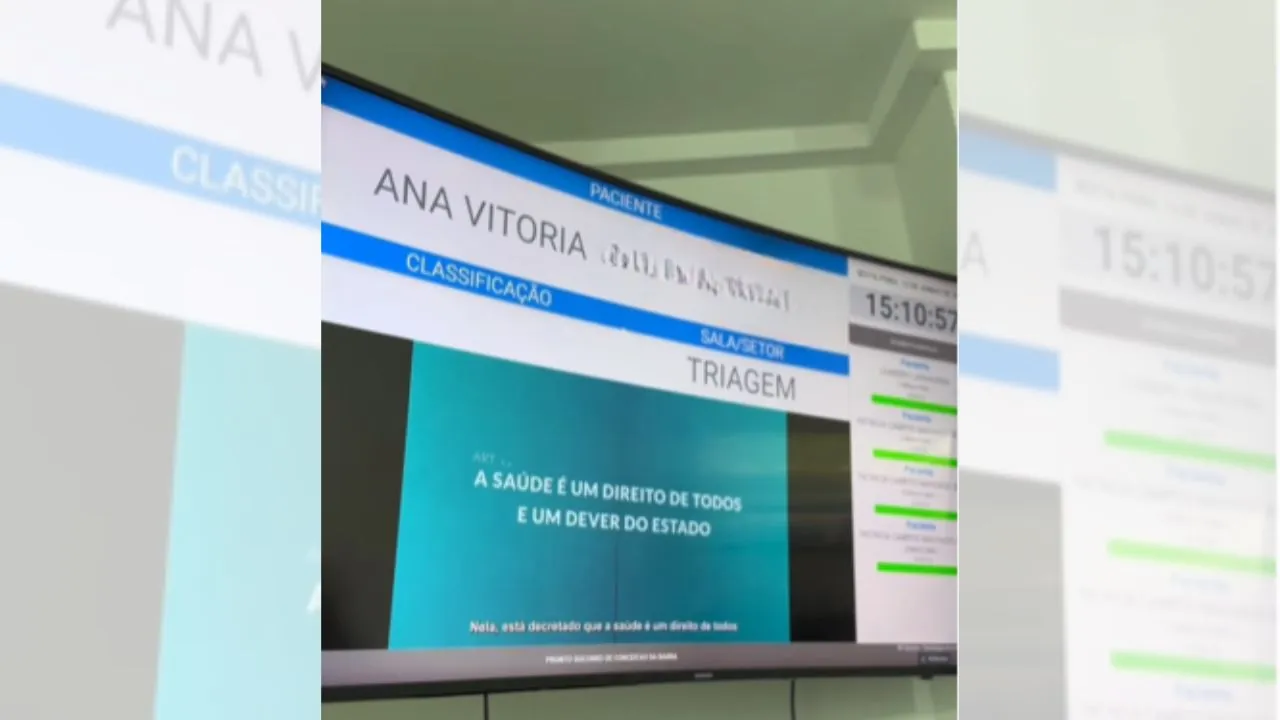 Painel de senhas vai modernizar o atendimento em saúde no município de Conceição da Barra